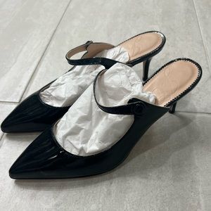 Patent Leather Kitten Heel